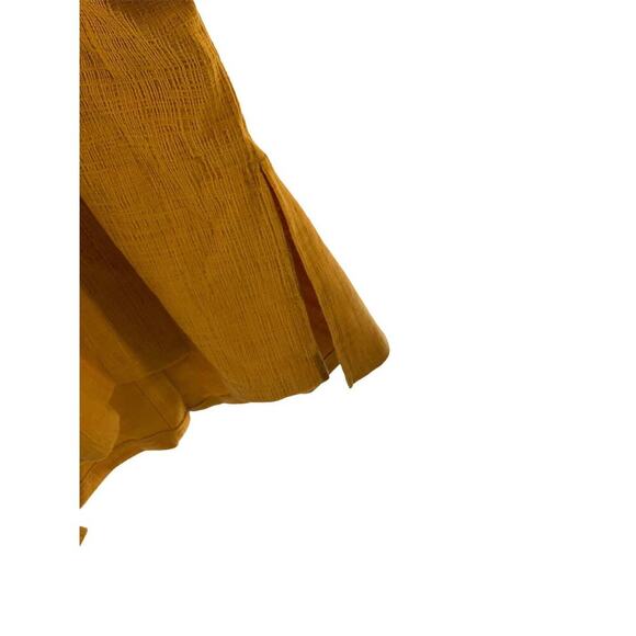 Madewell Dress Women's Plus Size 3XL Button-Front Tank Knee Length Mustard NEW - Picture 7 of 10